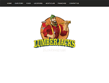 Tablet Screenshot of lumberjacksrestaurant.com